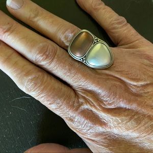 Silpada copper and Sterling Silver ring size 8